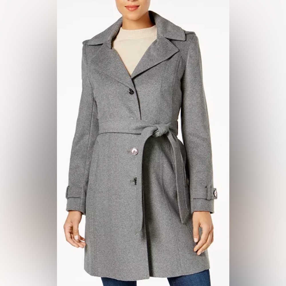 MICHAEL Michael Kors Gray Wool Coat